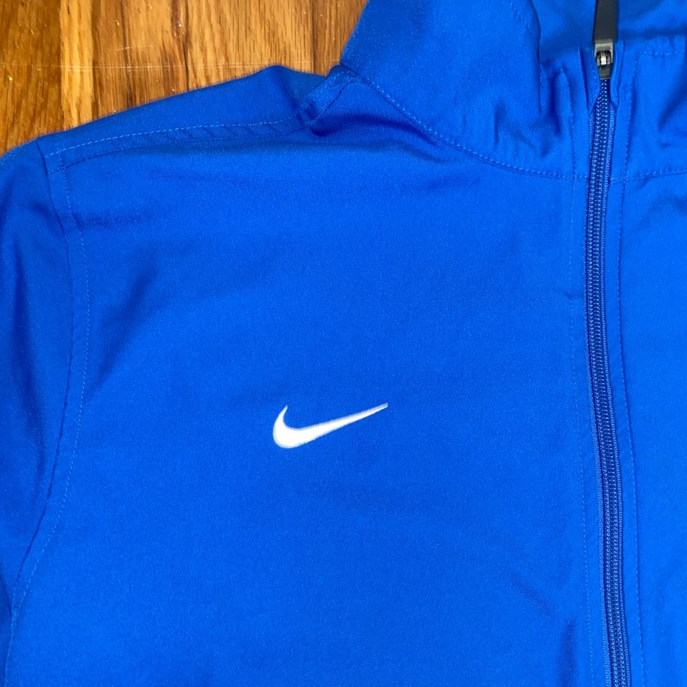 Blue Nike windbreaker
